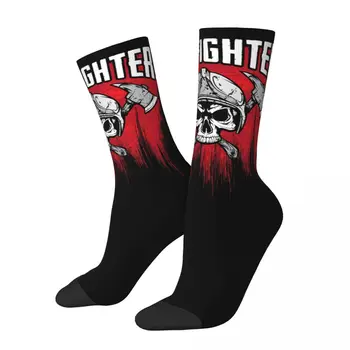 Rahat İtfaiyeci Kafatası basketbol çorapları İtfaiyeci İtfaiyeciler Hediye Polyester Ekip Çorap Kadın Erkek