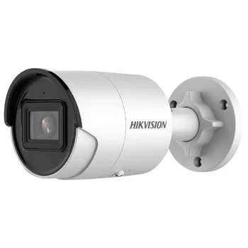 Hikvision 8MP 4K IP Kamera Poe Dahili Mikrofon DS-2CD2083G2-IU IR 40m AcuSense Sabit Mermi ağ kamerası CCTV Güvenlik