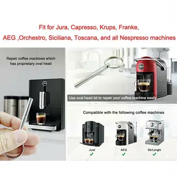 Tamir Güvenlik Oval Başlı Vidalar Özel Bit Tuşları Kaldırma Hizmeti Kahve Makineleri İçin Jura Özel matkap uçları Screwdrı R8P7