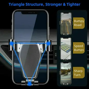 Telefon tutucu Evrensel Yerçekimi Araba Hava Firar sabitleme kıskacı Navigasyon Cep telefon tutucu Anti-Shake iPhone Samsung İçin 0