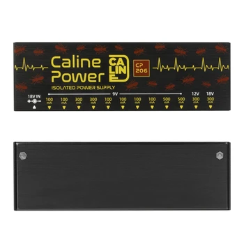 Caline CP-206 Gerçekten İzole Pedalı Güç Kaynağı 12 Çıkış 9V 12V 18V Gitar Efektleri Adaptör ve 14 Kablo Aksesuarları 1