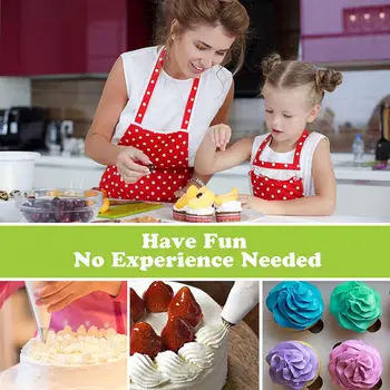 46 adet Kek Pişirme Aracı Tam Set Krem Nozullar Pasta Araçları Kek Dekorasyon pasta torbası Mutfak Ekmek Şekerleme Ekipmanları