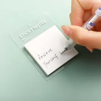 1 Takım Yapışkan Notlar Kendinden yapışkanlı Not Pedleri DIY Not Defteri Sticker Memo Pad Notlar Mesaj Pedleri Su Geçirmez Yapışkan Pedleri blokları de notas