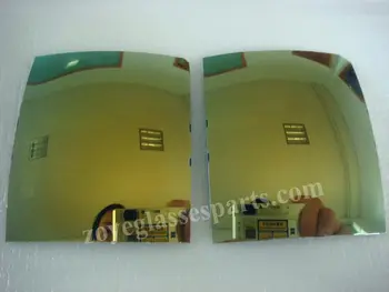 Güneş Gözlüğü İçin polarize Lensler TAC Polarize Lensler Altın Renk Revo UV400 Lensler 55 * 65mm 4 Baz 0