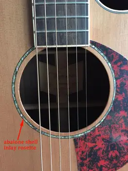 1x Gitar Abalone Kabuk PAUA Rozet soundhole 110mm/6mm Kakma Makinesi Gitar Bas Ukulele Luthier DIY 0