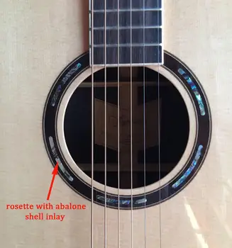 1x Gitar Abalone Kabuk PAUA Rozet soundhole 110mm/6mm Kakma Makinesi Gitar Bas Ukulele Luthier DIY 5