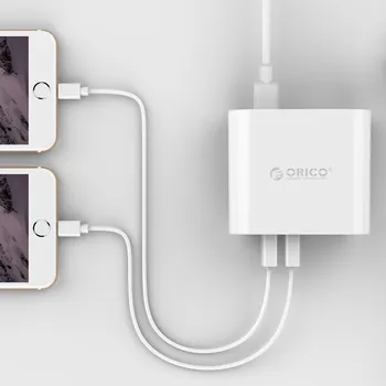 ORICO 4 Port USB şarj aleti Samsung Xiaomi HUAWEİ İçin Akıllı Telefon Masaüstü USB Şarj Seyahat Mini Taşınabilir 0