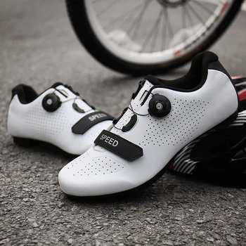 Yeni Bisiklet Spor Ayakkabı MTB Cleat Ayakkabı Erkekler Spor Kir Yol Bisikleti Botları Hız Spor Ayakkabı Yarış Kadın Bisiklet Ayakkabıları SPD