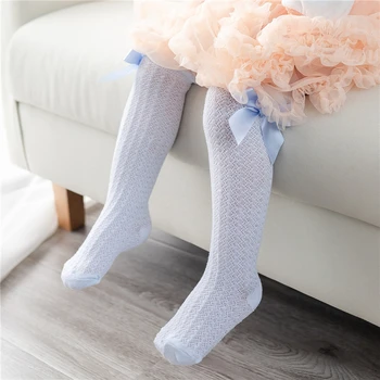 Kız Uzun Tüp Prenses çocuk diz üstü çorap Çocuk Dans Çorap Kız Sevimli Yeni Yay Uzun Çorap Yüksek Kaliteli Çocuk Çorap 0-3years 1