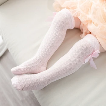 Kız Uzun Tüp Prenses çocuk diz üstü çorap Çocuk Dans Çorap Kız Sevimli Yeni Yay Uzun Çorap Yüksek Kaliteli Çocuk Çorap 0-3years 4