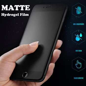 2 ADET Mat Hidrojel Film Telefon Ekran Koruyucu İçin iPhone 11 12 13 Pro Max X XR XS Max 6s 7 8 Artı Mini SE 2020 Koruyucu Film 0