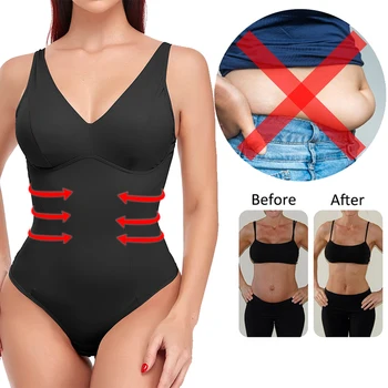 Kadın Vücut Şekillendirici Dikişsiz Bodysuits Shapewear Zayıflama Kılıf Karın Kontrol Karın Azaltma Şekillendirme Popo Kaldırma Korse Üst 0