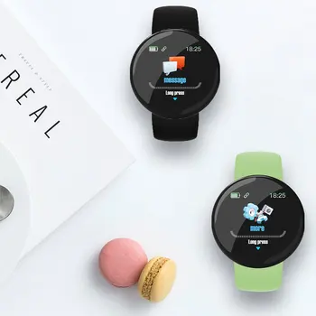 D18 Pro akıllı saat Erkekler Kadınlar Bluetooth Spor İzci Spor Bilezik Kalp Hızı Kan Basıncı Çocuklar ios için akıllı saat Android