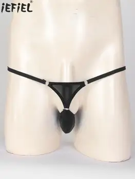 Erkek Bulge Kılıfı G-string Low Rise O Ring T-geri Mikro Tanga İç Çamaşırı Seksi Külot Erkek Egzotik İç Çamaşırı