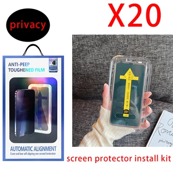 Gizlilik Temperli Cam İphone 14 Pro max Ekran Koruyucu İle Kolay kurulum Aracı Anti Scratch Tam koruma 20 adet 4