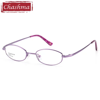 Erkekler Küçük Daire Reçete Gözlük Kadınlar Oval gözlük çerçeveleri Saf Titanyum Gözlük Çerçevesi Yüksek Derece 1