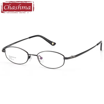 Erkekler Küçük Daire Reçete Gözlük Kadınlar Oval gözlük çerçeveleri Saf Titanyum Gözlük Çerçevesi Yüksek Derece 2