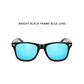 Polarize Güneş Gözlüğü Erkekler Polaroid Güneş Gözlüğü Erkekler için Sürüş Aynalar Puan Siyah Çerçeve Gözlük Erkek güneş gözlüğü UV400 4