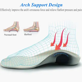 Çocuk Çocuk Ortopedik Tabanlık Arch Destek Düz Ayaklar için Ayakkabı Pedleri Eklemek O / X Tipi Bacak Varus Ortez Yastık Ayak düzeltici 2