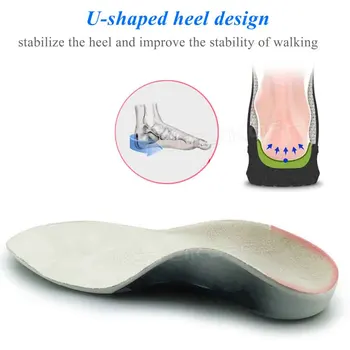 Çocuk Çocuk Ortopedik Tabanlık Arch Destek Düz Ayaklar için Ayakkabı Pedleri Eklemek O / X Tipi Bacak Varus Ortez Yastık Ayak düzeltici 5