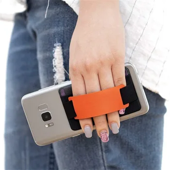 Evrensel kart tutucu Kılıf Kılıfı için cep telefonu cüzdan Kılıf Renkli kimlik kartı tutucu Yapışkanlı Etiket arka kapak telefon aksesuarı