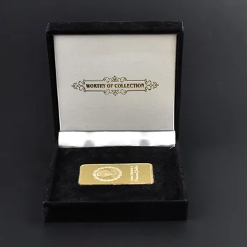 Majesteleri Kraliçe Elizabeth II Altın hatıra parası Altın Kaplama Hatıra Para Bar