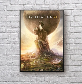 Sid Meier Medeniyet VI video oyunu Tuval Poster Ev duvar tablosu Dekorasyon (Çerçeve Yok) 0