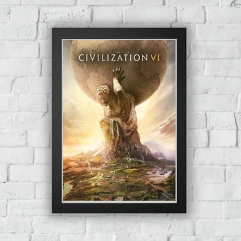 Sid Meier Medeniyet VI video oyunu Tuval Poster Ev duvar tablosu Dekorasyon (Çerçeve Yok) 1