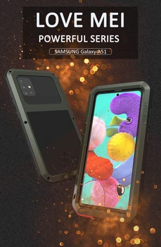 Telefon Kılıfı İçin Samsung Galaxy A51 A71 5g Aşk Meı Şok Kir Geçirmez Su Geçirmez Metal Zırh Kapak Samsung Galaxy A71 4g