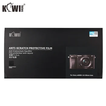 Kamera Vücut Sticker Anti-Scratch Kapak Koruyucu Film Kiti Sony Alpha A6000 + SELP1650 16-50mm Lens-3M Sticker Gölge Siyah 5