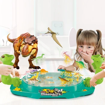 Çocuk Masa Oyunu Plastik Dinozor Modeli Savaş Çekim Boncuk Ebeveyn Çocuk Aile Partisi İnteraktif eğitici oyuncak Erkek Kız İçin