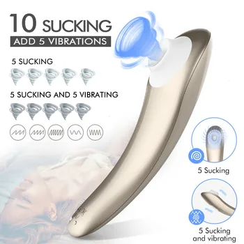 Klitoris Stimülatörü 10 Emme Güçlü Modları Hava Darbe Basınç Dalga Teknolojisi Su Geçirmez Silikon Seks Oyuncakları Kadın Çiftler İçin 3