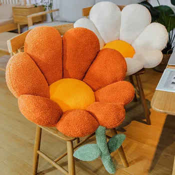 Ev Çiçek Yastık ofis koltuğu bel desteği Yastık Sevimli Peluş Kanepe Atmak Yastıklar Yumuşak Elastik Dekor Yastıkları Kış Oreiller