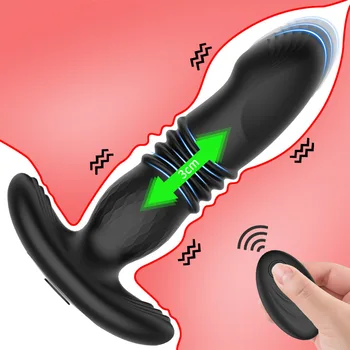 Teleskopik Titreşimli Butt Plug Anal Vibratör Kablosuz Uzaktan Seks Oyuncakları Kadınlar için Göt Anal Yapay Penis prostat masaj aleti Erkekler Buttplug 1