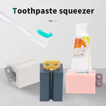 Ev Plastik Diş Macunu Sıkacağı Tüp Kolay Dağıtıcı Haddeleme Tutucu Banyo Kaynağı Diş Temizleme Aksesuarları
