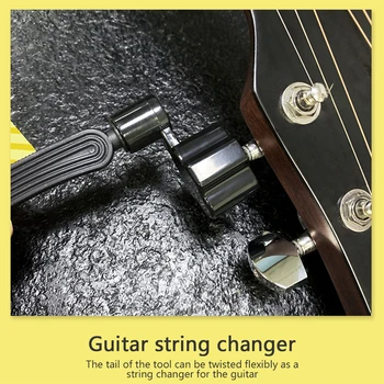 MOGE gitar teli Sarıcı ve Kesici All-İn-1 Restringing Aracı Dahil Makası Köprü Pin Çektirme Peg Sarıcı Fit Çoğu Gitar 2