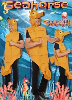Eraspooky Cadılar Bayramı Kostümleri Yetişkin Turuncu Deniz Atı Kostüm Unisex Tulumlar Komik Hayvan Kostüm Karnaval Purim süslü elbise