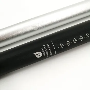 Litepro A71 Sele 31.8 mm *600mm Brompton Seatpost Alüminyum Alaşım 6061 Katlanır bisiklet koltuğu Tüp Siyah Gümüş