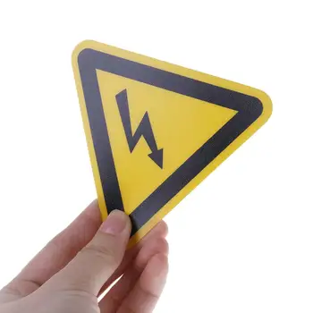 Uyarı Etiket Yapışkanlı Etiketler Elektrik Çarpması Tehlike Tehlike Uyarı Güvenlik 25mm 50mm 100cm PVC Su Geçirmez