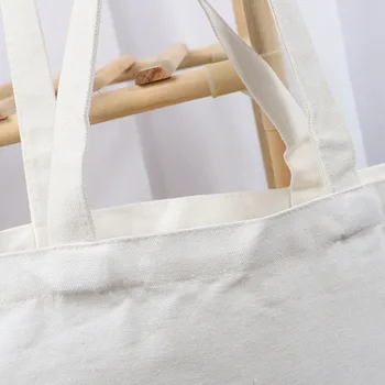 ANGIETPYE 5 adet Set Satılık Kanvas Çanta Kullanımlık Kat Tote Unisex Boş DIY Orijinal Tasarım Eko Katlanabilir pamuklu çantalar Çanta