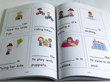 240 Sayfa Kelime Aktivite egzersiz kitabı Öğrenmek Uygulama En Yaygın Yüksek frekanslı Kelime Çocuklar için Dizüstü Kelime