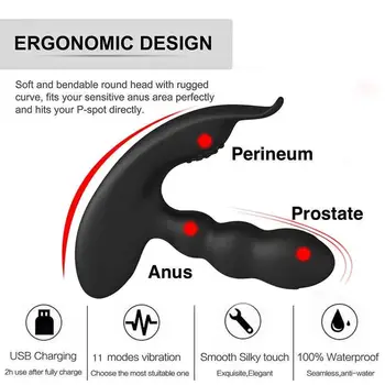 LEVETT Erkek prostat masaj aleti Kablosuz Titreşimli anal tıkacı Vibratör Erotik Yetişkin Seks Oyuncakları Erkekler İçin Eşcinsel Göt Fiş Seks Shop 1