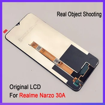 Orijinal Realme İçin Narzo 30A RMX3171 lcd ekran dokunmatik ekran digitizer Değiştirme