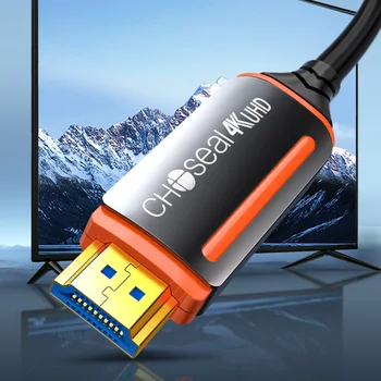 CHOSEAL 4 K Fiber Optik HDMI Kablosu 18 Gbps 4 K 60 hz Yüksek Hızlı Fiber HDMI Kabloları İçin Apple-TV PS5 PS4, Xbox One Serisi X 1