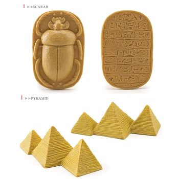 12 adet Mini Plastik Antik Mısır Medeniyet Aksesuarları Rakamlar Sfenks Piramit Heykelcik Eğitici Oyuncaklar Ev Dekor Çocuklar İçin