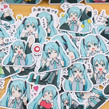 40 ADET Karikatür anime kız Çıkartmalar El Sanatları Ve Scrapbooking çıkartmaları kitap Öğrenci etiket Dekoratif sticker DIY Kırtasiye