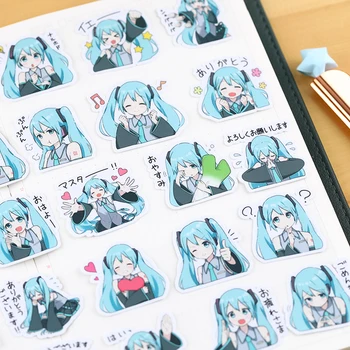 40 ADET Karikatür anime kız Çıkartmalar El Sanatları Ve Scrapbooking çıkartmaları kitap Öğrenci etiket Dekoratif sticker DIY Kırtasiye 3