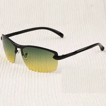 AORON erkek Polarize Güneş Gözlüğü Gündüz ve Gece Gözlükleri Görüş Çok Fonksiyonlu Parlamayı Azaltmak UV400 güneş gözlüğü Gözlük 2