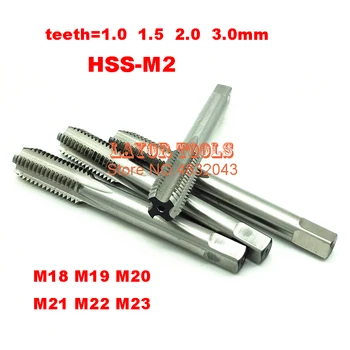M18 M19 M20 M21 M22 M23 diş=1.0 1.5 2.0 2.5 mm HSS-M2 Makinesi musluk İşleme: çelik Ücretsiz kargo