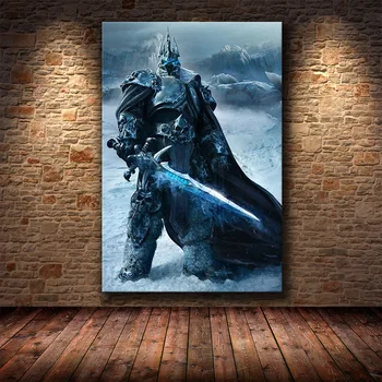 Poster Dekorasyon Boyama World of Warcraft HD Tuval Tuval Boyama Duvar sanatı Tuval Cuadros Dekor